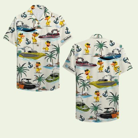 Wakeboarding Duck Shir Hawaiian Shirt