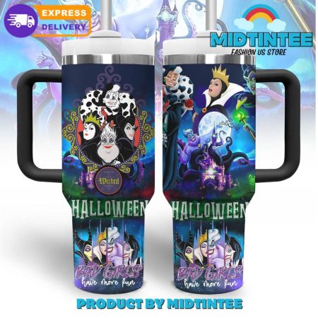 Wicked Halloween Bad Girls Have More Runs  30oz or 40oz Tumbler With Handle HG