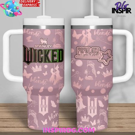 Wicked Musical Popular Pink  30oz 40 oz Tumbler With Handle HG Cup