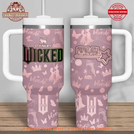 Wicked Popular Song Pink 40oz   30oz or 40oz Stainless Steel Tumbler With Handle HG