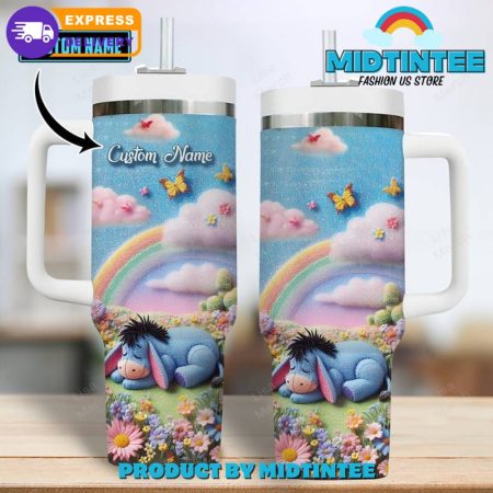 Winnie The Pooh Customized  30oz or 40oz Tumbler With Handle HG