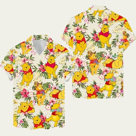Winnie The Pooh Disney Floral Hawaiian Shirt