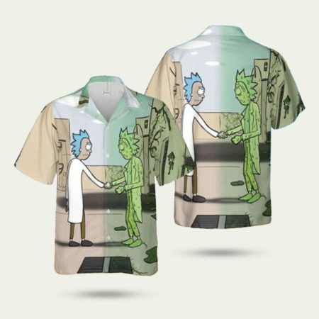 Wish you were here rick sanchez hawaiian shirt