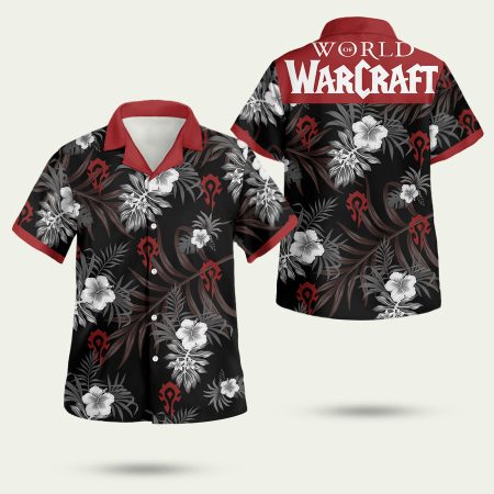 World Of Warcraft Hibiscus Flower Hawaiian Shirt