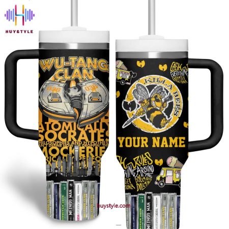 Wu-Tang Clan Killa Bees Hip Hop Quencher 30oz or 40oz Stainless Steel Tumbler With Handle NVA