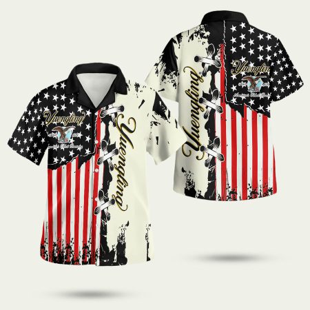 Yuengling Beer American Flag Hawaiian Shirt