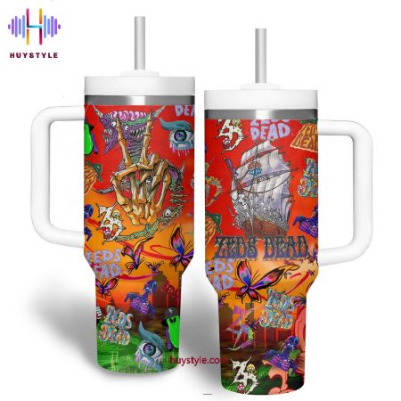Zeds Dead Boat And Many Bones Quencher 30oz or 40oz Stainless Steel Tumbler With Handle NVA