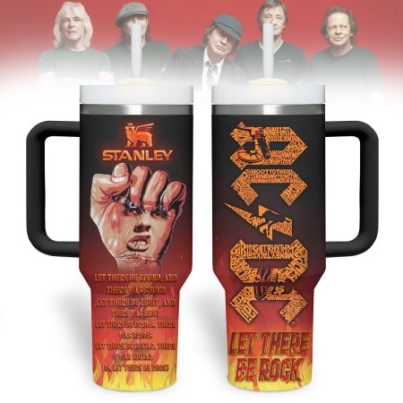 AC/DC Music Custom Stanley Cup 40 oz 30 oz Tumbler With Handle