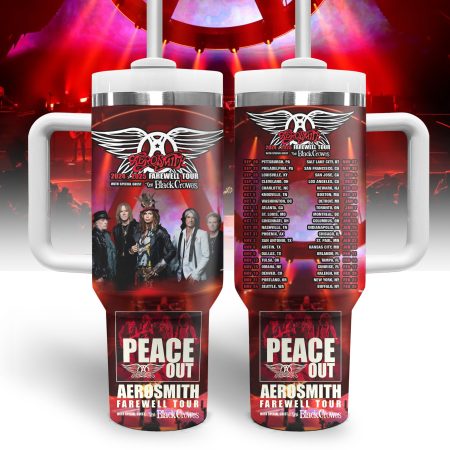 Aerosmith Music Custom Quencher Stainless Steel Custom Quencher 30oz or 40oz Stainless Steel Tumbler With Handle HG