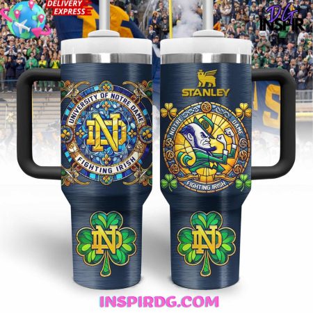 University Of Notre Dame Fighting Irish  30oz 40 oz Tumbler With Handle HG Cup