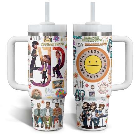 AJR Music Custom Stanley Quencher 30oz or 40oz Stainless Steel Tumbler With Handle HG