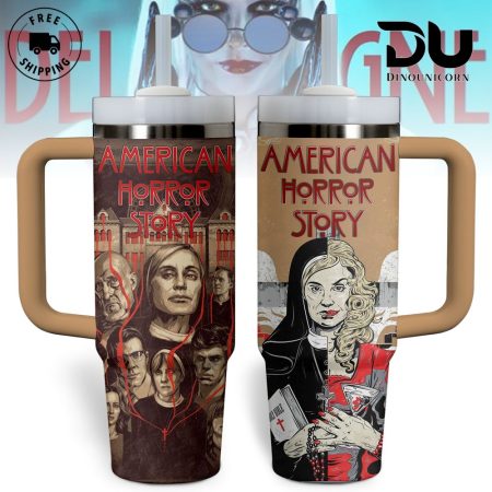 American Horror Story TV Series Custom Stanley Quencher  30oz or 40oz Stainless Steel Tumbler With Handle HG Stainless Steel Tumbler With Handle