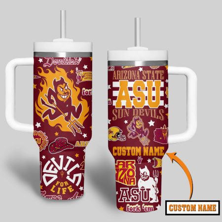 Arizona State Sun Devils NCAA Custom Stanley Cup 40 oz 30 oz Tumbler With Handle