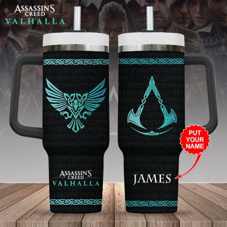 Assassin’s Creed Games Custom  Quencher 30oz or 40oz Stainless Steel  Tumbler HG With Handle