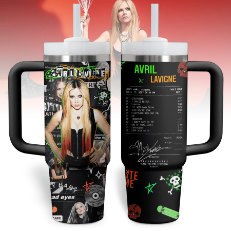Avril Lavigne Music Custom Stanley Quencher 30oz or 40oz Stainless Steel Tumbler With Handle HG