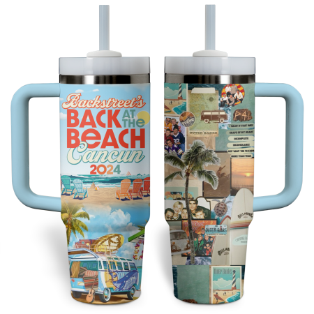 Backstreet Boys Music Custom Stanley Quencher 30oz or 40oz Stainless Steel Tumbler With Handle HG