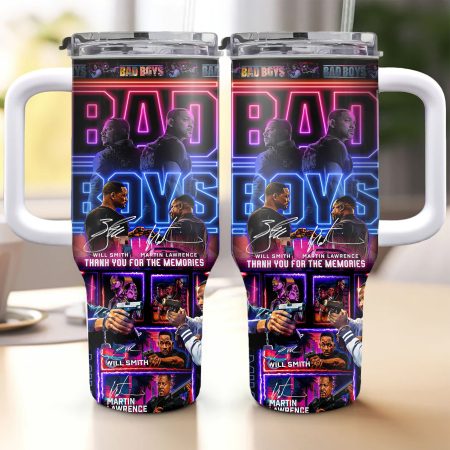 Bad Boys Movies Custom Quencher Stainless Steel Custom Quencher 30oz or 40oz Stainless Steel Tumbler With Handle HG