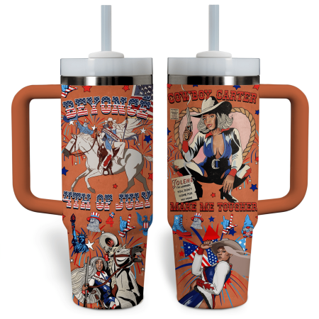 Beyonce Music Custom Stanley Quencher 30oz or 40oz Stainless Steel Tumbler With Handle HG