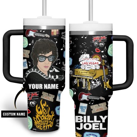 Billy Joel Music Custom Stanley Cup 40 oz 30 oz Tumbler With Handle