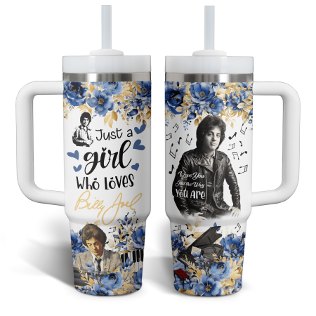 Billy Joel Music Custom Stanley Quencher 30oz or 40oz Stainless Steel Tumbler With Handle HG