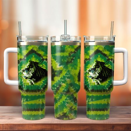 Bob Marley Music Custom  Quencher 30oz or 40oz Stainless Steel  Tumbler HG