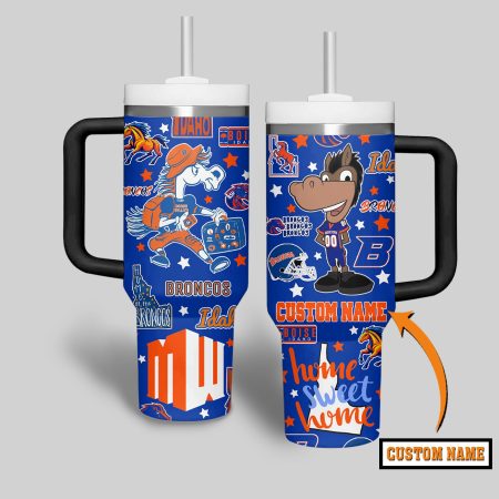 Boise State Broncos NCAA Custom Stanley Cup 40 oz 30 oz Tumbler With Handle