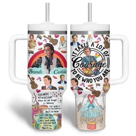 Brandi Carlile Music Custom Stanley Quencher  30oz or 40oz Stainless Steel Tumbler With Handle HG Stainless Steel Tumbler With Handle