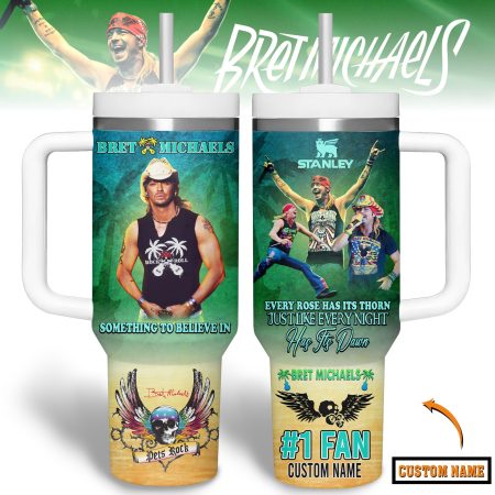 Bret Michaels Music Custom Stanley Cup 40 oz 30 oz Tumbler With Handle