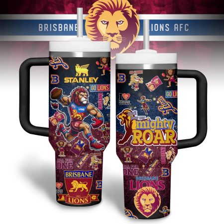 Brisbane Lions AFL Custom Stanley Cup 40 oz 30 oz Tumbler With Handle