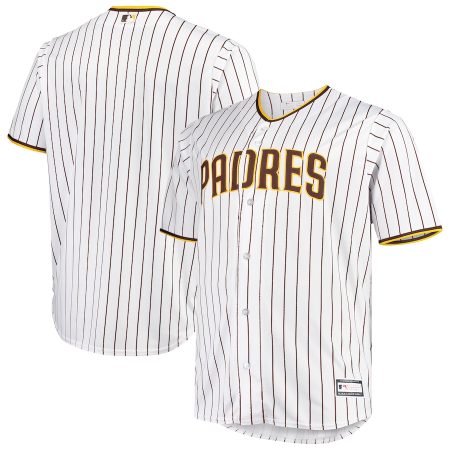 San Diego Padres Big & Tall Home Replica Team Jersey – White/Brown –