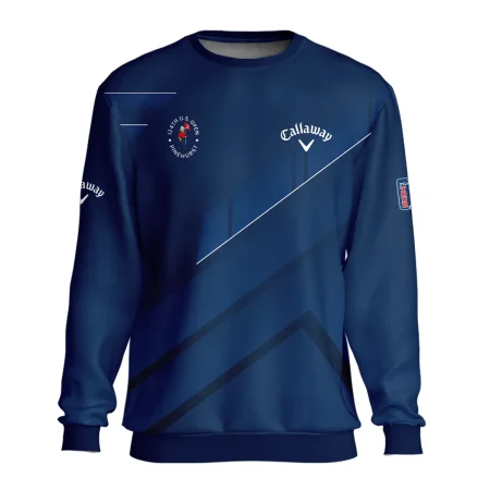 Callaway 124th U.S. Open Pinehurst Blue Gradient With White Straight Line Unisex Sweatshirt Style Classic Sweatshirt