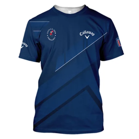 Callaway 124th U.S. Open Pinehurst Blue Gradient With White Straight Line Unisex T-Shirt Style Classic T-Shirt