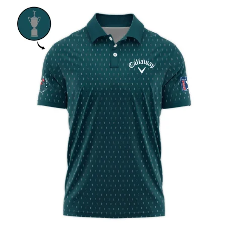 Callaway 124th U.S. Open Pinehurst Sports Polo Shirt Cup Pattern Green All Over Print Polo Shirt For Men