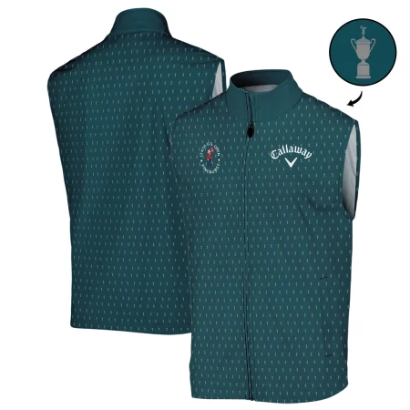 Callaway 124th U.S. Open Pinehurst Sports Sleeveless Jacket Cup Pattern Green All Over Print Sleeveless Jacket