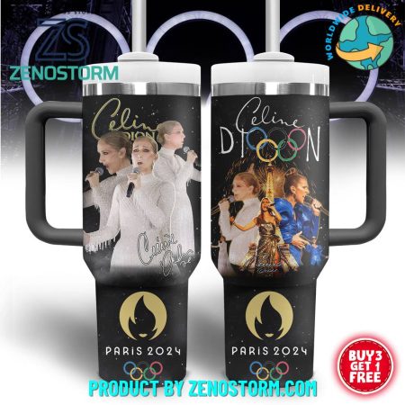 Celine Dion Music Custom  Quencher 30oz or 40oz Stainless Steel  Tumbler HG With Handle
