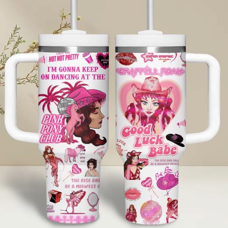 Chappell Roan Music Custom Stanley Quencher 30oz or 40oz Stainless Steel Tumbler With Handle HG