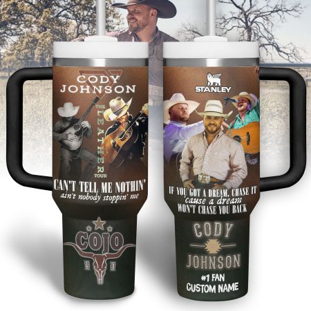 Cody Johnson Music Custom Stanley Cup 40 oz 30 oz Tumbler With Handle