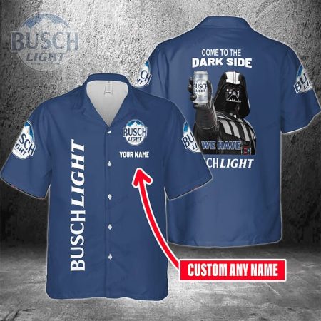 Personalized Come To The Dark Side We Have Busch Light Hawaiian Shirt, Busch Light Beer Aloha Shirt, Busch Light Button Down Short Sleeve Shirt
