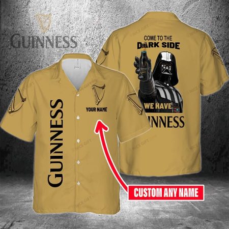 Personalized Come To The Dark Side We Have Guinness Hawaiian Shirt, Guinness Beer Aloha Summer Shirt, Guinness Button Down Short Sleeve Shirt