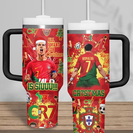 Cristiano Ronaldo Sports Custom Stanley Cup 40 oz 30 oz Tumbler With Handle