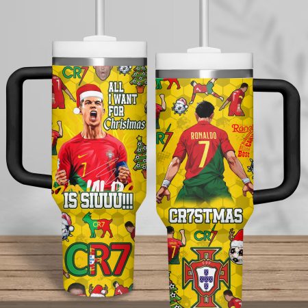 Cristiano Ronaldo Sports Custom Stanley Cup 40 oz 30 oz Tumbler With Handle