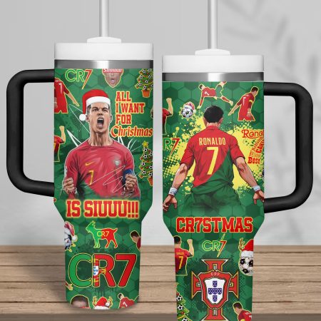 Cristiano Ronaldo Sports Custom Stanley Cup 40 oz 30 oz Tumbler With Handle