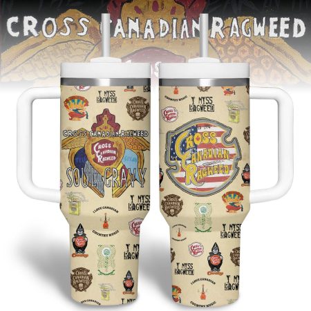 Cross Canadian Ragweed Music Custom Stanley Quencher 30oz or 40oz Stainless Steel Tumbler With Handle HG