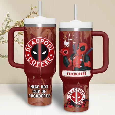 Deadpool Movies Custom  Quencher 40oz Stainless Steel Tumbler With Handle HG