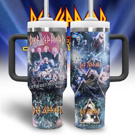 Def Leppard Music Custom Quencher Stainless Steel Custom Quencher 30oz or 40oz Stainless Steel Tumbler With Handle HG