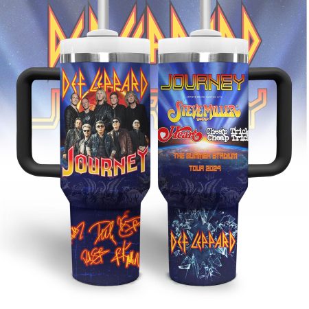 Def Leppard Music Custom Quencher Stainless Steel Custom Quencher 30oz or 40oz Stainless Steel Tumbler With Handle HG