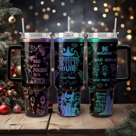Disney Villains Cartoon Custom Stanley Quencher HG 40oz or 30oz Engraved  Stainless Steel Tumbler With Handle