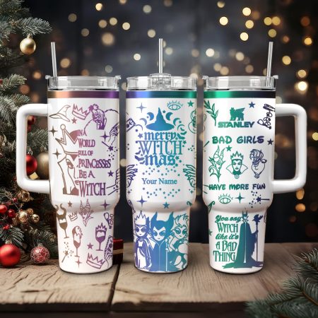 Disney Villains Cartoon Custom Stanley Quencher HG 40oz or 30oz Engraved  Stainless Steel Tumbler With Handle