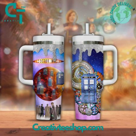 Doctor Who TV Series  Custom Quencher 30oz or 40oz Stainless Steel Tumbler With Handle HG With Handle