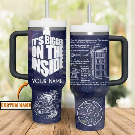 Doctor Who TV Series Custom  Quencher 40oz Stainless Steel Tumbler HG With Handle